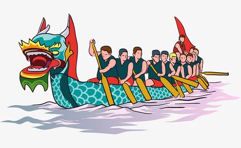 Boat Png, Boat Vector, Dragon Boating Racing, Team Green, Animal Drawings Sketches, Baby Greeting Cards, Lion Dance, Ancient Animals, Dragon Boat Festival