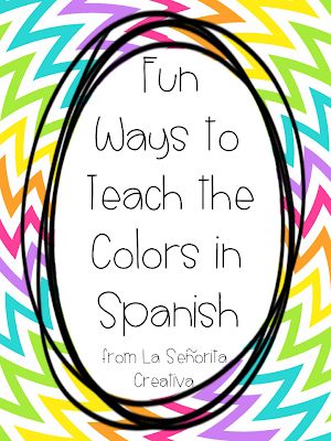 Spanish Class Crafts, Colors In Spanish, Spanish Preschool, Spanish Help, Foreign Language Classroom, Teach Colors, Spanish Education, Spanish Learning Activities, Good Afternoon Everyone