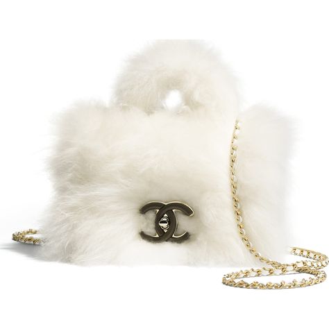 Shearling Sheepskin, Lambskin & Gold-Tone Metal White Flap Bag with Top Handle | CHANEL New Chanel Bags, Whatsapp Wallpaper Cute, Chanel Collection, Chanel Bags, Chanel Black, Mode Vintage, Coco Chanel, Chanel Handbags, Flap Bag