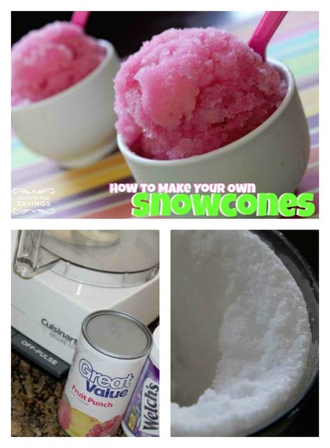 Make Your Own Snow, Diy Snacks, Cold Treats, Summer Snacks, Snow Cones, Köstliche Desserts, Summer Treats, Kids Snacks, Frozen Desserts