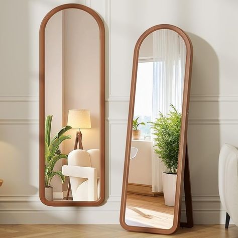 Amazon.com: dnbss 63"x18" Wooden Full Length Mirror, Solid Wood Frame Full Body Mirror, Standing Floor Mirror, Stand or Wall-Mounted Mirror, Dressing Mirror for Bedroom, Rustic Mirror, Walnut : Home & Kitchen Wooden Full Length Mirror, Full Length Mirror In Bedroom Corner, Floor Mirror Stand, Long Mirror In Bedroom, Full Length Mirror Living Room, Arch Full Length Mirror, Mirror Walnut, Full Length Mirror In Bedroom, Wood Full Length Mirror