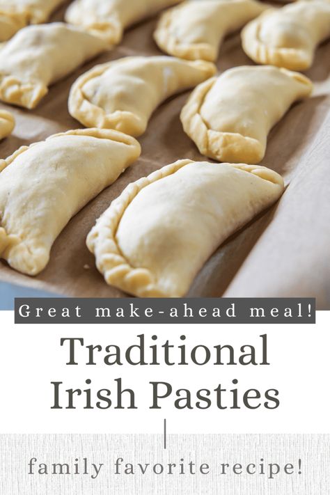 English Pasties Recipes, Irish Pasties Recipes, Irish Easter Food, Irish Meat Pies, Irish Dishes Traditional, Irish Meals Traditional, Irish Sandwiches, Irish Food Traditional, Irish Pasties