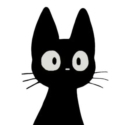 Black Cat Drawing, Black Cat Aesthetic, Black And White Stickers, Cute Cat Drawing, Cat Doodle, Cat Icon, Cute Doodles Drawings, Cute Doodle Art, Mini Drawings