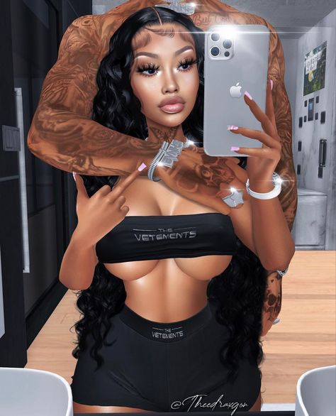 Second Life Avatar Baddie, Baddie Pfps Aesthetic, Cute Imvu Baddies, No Face No Case, Sims 4 Couple Poses, Second Life Avatar, Cute Box Braids, Imvu Outfits Ideas Cute, Virtual Girl