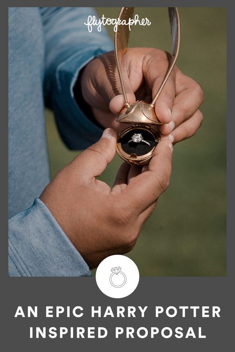 You had us at Golden Snitch✨ Even those among us who have never heard of Harry Potter (there could be some people?) can appreciate this next proposal in beautiful Banff, Alberta, Canada🇨🇦 The craftsmanship required to create such a delicately ornate ring box alone is impressive, but this story is a great example of how any proposal can be special. Click the link! Harry Potter Proposal Engagement, Harry Potter Proposal Ideas, Harry Potter Proposal, The Golden Snitch, Banff Alberta Canada, Creative Proposals, Ornate Ring, Banff Alberta, Harry Potter Style