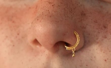 Asian Nose, Cute Nose Rings, Nose Jewels, Nose Ring Jewelry, Indian Nose Ring, Nose Piercing Jewelry, Gold Nose Rings, Body Jewelry Piercing, Piercing Ring