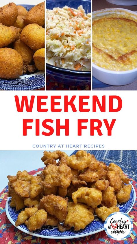 Fried Fish Dinner Ideas Sides, Fish Fry Side Dishes, Fish Fry Menu, Fish Fry Sides, Fish Fry Party, Dinners Family, Oven Fried Fish, Side Dishes For Fish, Frozen Fish