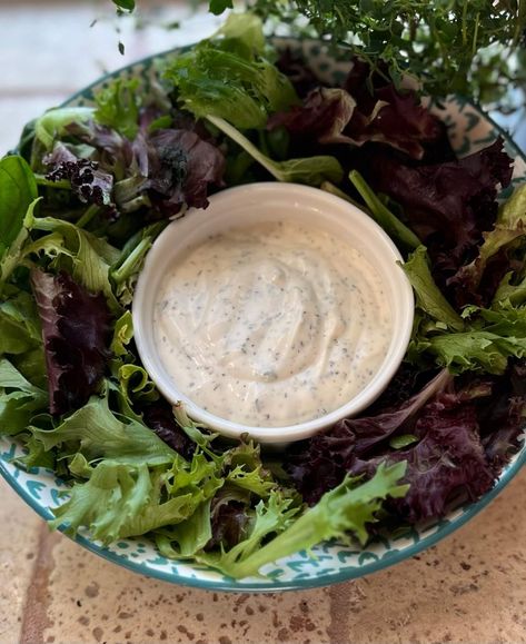 Buttermilk Peppercorn Ranch Salad Dressing Peppercorn Ranch Dressing Recipes, Peppercorn Ranch Salad, Homemade Ranch With Buttermilk, Best Buttermilk Ranch Dressing Recipe, Peppercorn Ranch, Homemade Buttermilk Ranch Dressing, Natasha’s Kitchen Buttermilk Ranch Dressing, Ranch Salad, Sandwiches Wraps