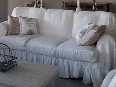 Excited to share this item from my #etsy shop: Sofa slipcover/ruffled slipcover/shabby chic decor/cottage decor /white slipcover/couch slipcover/ White Slipcover Couch, Shabby Chic Couch, White Slipcover, White Slipcover Sofa, Large Throws For Sofas, Slipcover Couch, White Slipcovers, Couch Slipcover, Shabby Chic Chairs