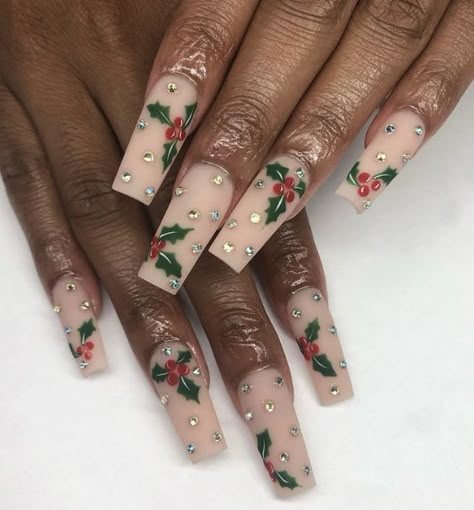 Merry Christmas Nails, Minimal Nail Art, Minimal Nail, Minimal Nails Art, Mistletoe Christmas, Fake Nails Designs, Nail Designs Ideas, Simple Gel Nails, Minimal Nails