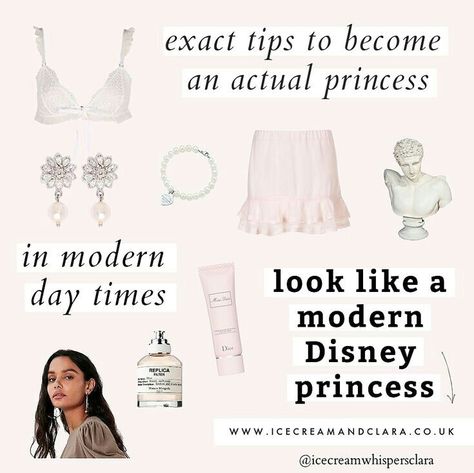 Princess Aesthetic Moodboard, Disney Princess Outfit Ideas, Live Like A Princess, Princess Outfit Ideas, Modern Princess Outfits, Modern Princess Aesthetic, Princess Guide, Princess Aesthetic Outfits, Modern Disney Princess