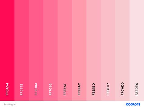 Pink Color Chart, Perfect Color Combinations, Christmas Color Palette, Color Design Inspiration, Hex Color Palette, Pink Color Schemes, Pink Palette, Color Palette Pink, Hex Color Codes