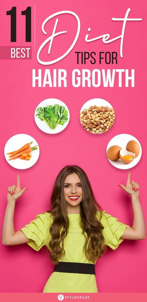 11 Best Diet Tips for Hair Growth : It is not only important what you apply on your hair to keep it good but also what food you eat. including lot of proteins in our diet in addition to other nutrients may help you get back the lost luster in your hair.So lets pick foods in our diet for hair growth. #haircare #hairgrowth #diettips #health #healthyfood Thicker Stronger Hair, Bald Women, Grow Hair Faster, For Hair Growth, Hair Food, Hair Growth Tips, Strong Hair, Best Diets, Grow Hair