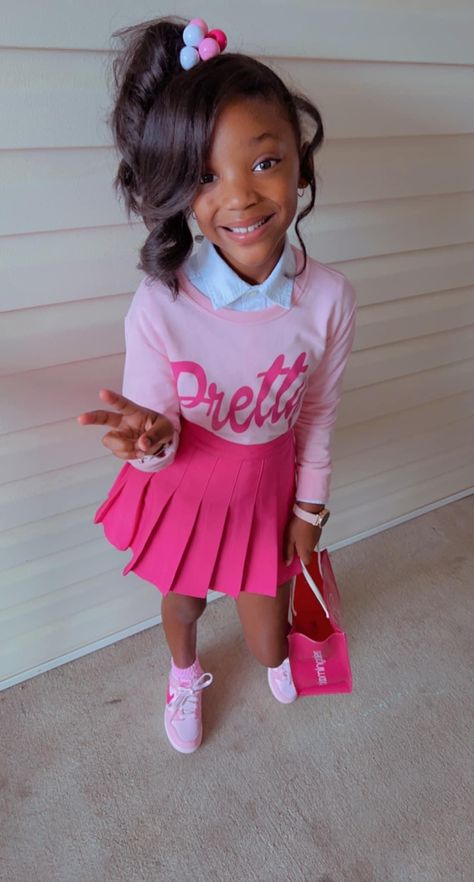 Girls Outfit Ideas Kids, Toddler Girl Birthday Outfit Ideas, Birthday Girl Outfit Ideas, Toddler Girl Outfits Black Kids, Children Outfits Girls Fashion, Barbie Outfits For Kids, Kid Outfits Girl, Girls Outfits Kids, Toddler Birthday Outfit Girl