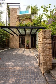 Car Porch Design, Carport Modern, Modern Carport, Carport Garage, Modern Entrance, Carport Designs, Budget Home Decorating, Patio Roof, Pergola Plans