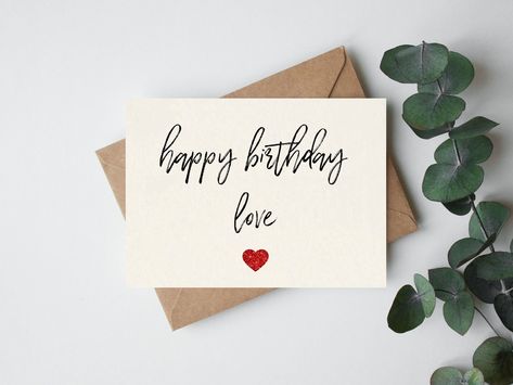 Excited to share this item from my #etsy shop: Happy birthday love, Cute birthday card, Birthday card for Girlfriend, boyfriend, fiancé, wife, husband, birthday card, happy birthday Fiance Card, Happy Birthday Babe, Birthday Cards For Girlfriend, Baby Birthday Card, Birthday Wishes For Boyfriend, Wishes For Husband, Happy Birthday Husband, Cute Birthday Card, Happy Birthday Beautiful