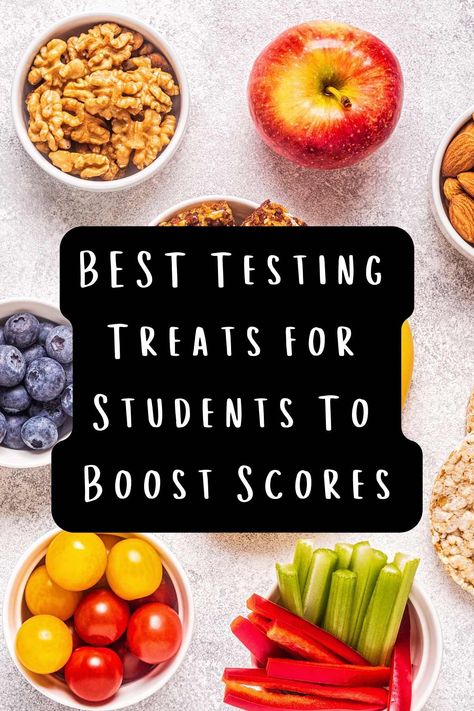 BEST Testing Treats for Students To Boost Scores - momma teen Test Day Breakfast For Students, Test Day Snacks, Test Snacks For Students, Snacks For Testing Week, School Testing Snacks, State Testing Treats For Students, Testing Snacks For Students, State Testing Treats, Back To School Ideas For Teens