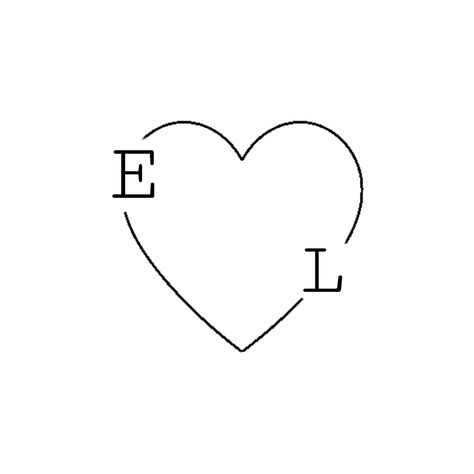 The Letter E Tattoo, Heart Letter Tattoo, E Initial Tattoo, E Tattoo Letter, E Tattoos, Love Heart Tattoo, H Tattoo, Family Tattoo Designs, L Tattoo