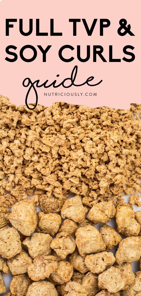 Soy Protein Recipes, Tvp Recipes, Soy Curls Recipes, Textured Vegetable Protein, Vegan Dog Food, Best Vegan Protein, Vegan Protein Recipes, Soy Curls, Vegan Pantry