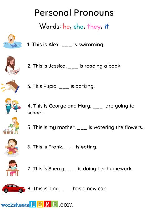 Personal Pronouns Exercises with Answers, Pronouns Worksheet with Pictures For Kids - WorksheetsHere.com Personal Pronouns Worksheet For Grade 1, Worksheet On Pronoun For Class 3, Kinds Of Pronouns Worksheet, Third Person Singular, Pronoun Words, What Is Pronoun Definition, Pronouns Exercises, Pronouns He/him, Pronouns Worksheet