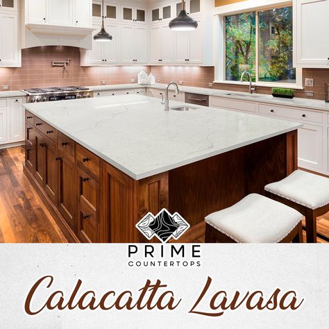 🔶 Sleek and luxurious, Calacatta Lavasa Quartz features a breathtaking warm white background with short brown veins intermingled with long diagonal veins for a modern look. 😉 This lovely quartz works well with any architectural and design style to make a desirable space. 📲 www.primecountertops.net ✉ Email: prime@primecountertops.net 📞 240 316-8341 #WeArePrime #quartz #granite #kitchenCountertops #marble #quartzite #MakingDreamsComeTrue #AlvoVirtual Calacatta Lavasa Quartz, Quartz Kitchen Countertops, Quartz Kitchen, Kitchen Remodel Idea, Kitchen Makeover, Remodel Ideas, Kitchen Countertops, New Kitchen, Design Style