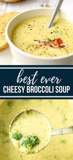 Broccoli Soup Recipes Easy, Cheese And Broccoli, Cheesy Broccoli Soup, Cheddar Soup Recipe, Cream Soup Recipes, Cream Of Broccoli, Broccoli Cheese Soup Recipes, Cheese Soup Recipes, Cream Of Broccoli Soup