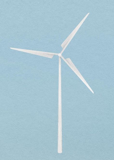 Wind turbine, environment watercolor illustration | premium image by rawpixel.com / Busbus Wind Turbines, Awesome Designs, Clean Energy, Alternative Energy, Download Free Images, Free Image, Watercolor Illustration, Wind Turbine, Free Images