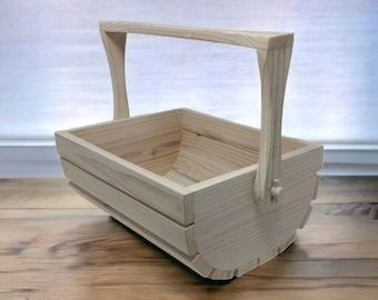 Wooden Basket Ideas, Picket Projects, Garden Props, Wood Baskets, Carpentry Ideas, Potato Bin, Wooden Kitchen Accessories, Basket Wood, Fence Picket