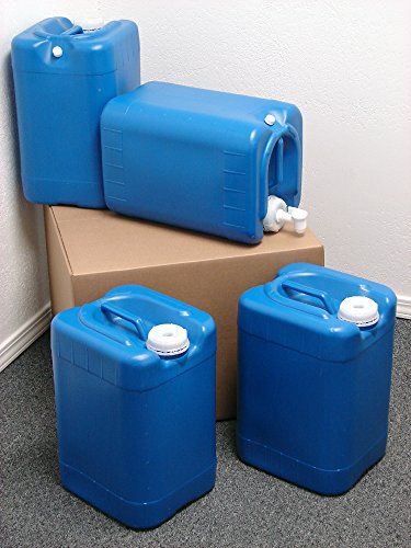 6 Gallon Oversized Samson Stackers Blue 4 Pack 24 Gallons Emergency Water Storage Kit  New  Boxed Includes 1 Spigot and Cap Wrench >>> Be sure to check out this awesome product.(This is an Amazon affiliate link and I receive a commission for the sales) Water Storage Containers, Emergency Water, Survival Gardening, Water Containers, Camp Kitchen, Plastic Items, Shipping Boxes, Water Storage, Water Filtration