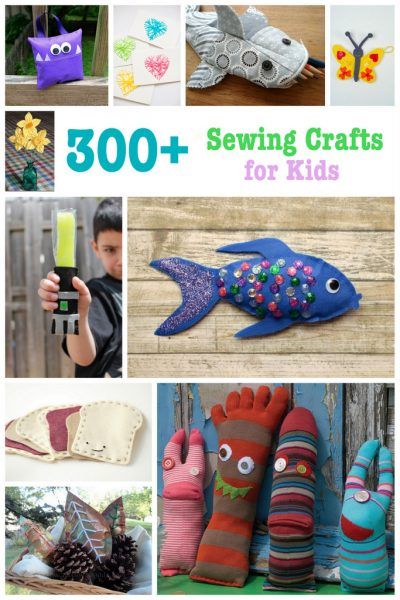 Sewing Patterns for Kids: 300+ Sewing Crafts Sewing Crafts For Kids, Kids Sewing Crafts, Artisanats Denim, Crafts For Children, Patterns For Kids, Crafts And Activities For Kids, Trendy Sewing Projects, Hand Sewing Projects, Crafts Sewing Patterns