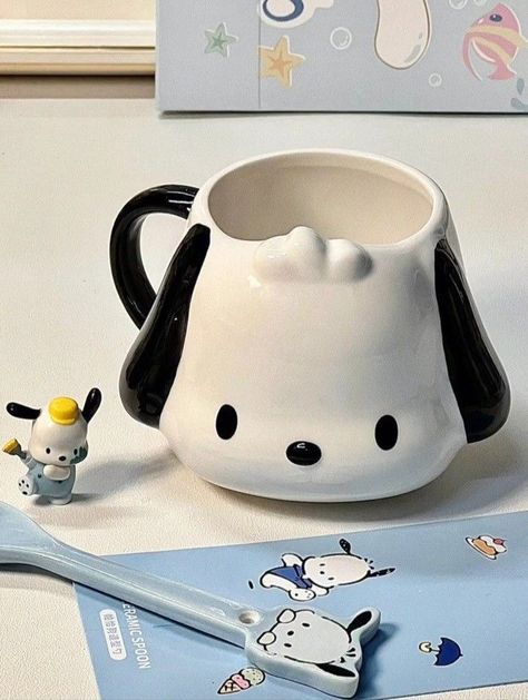 Pochacco Items, Pochacco Things, Pochacco Aesthetic, Piskel Art, Cute Furniture, Pretty Mugs, Cute Kitchen, Hello Kitty Items, Cute Cups