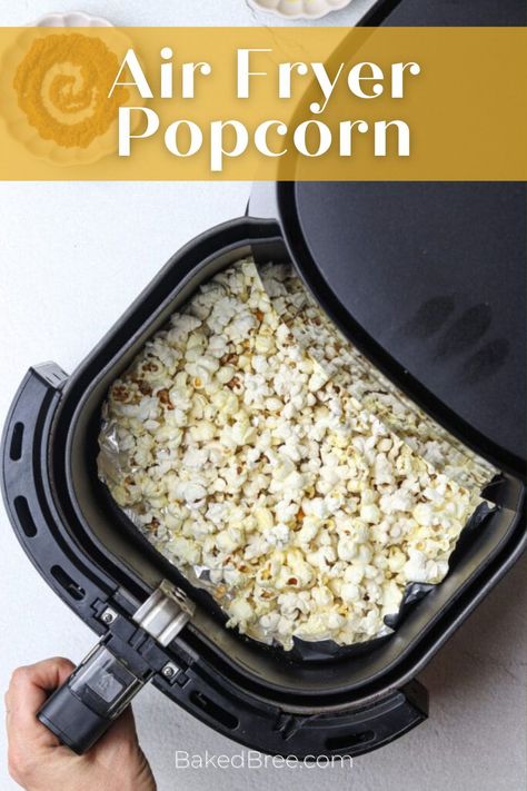 Air Fryer Popcorn is a perfect movie night snack that you can devour without the guilt! Healthier Drinks, Air Fryer Popcorn, Air Popped Popcorn, Popcorn Recipe, Popcorn Popper, Microwave Popcorn, Pop Popcorn, Popcorn Recipes, Air Fryers