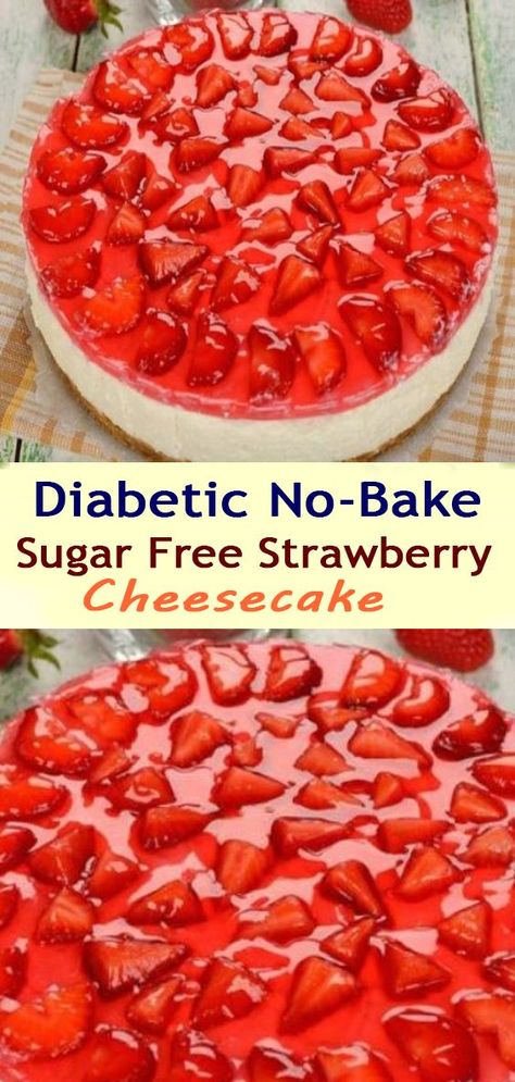 Sugar Free Strawberry Cheesecake, Sugar Free Baking, Sugar Free Recipes Desserts, Keto Cheesecake, Sugar Free Desserts, Sugar Free Recipes, Strawberry Cheesecake, Free Desserts, Keto Dessert