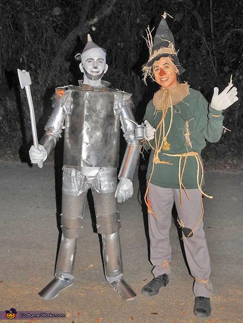 Diy Tinman Costume For Men, Wicked Witch Couples Costume, Scarecrow From Wizard Of Oz, Tin Man Costume Diy Men, Diy Wizard Of Oz Scarecrow Costume, Scarecrow Costume Women Wizard Of Oz, Diy Tin Man Costume For Men, Wizard Of Oz Tin Man Costume, Diy Scarecrow Costume Men