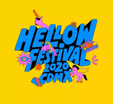 Festival Logos Design, Festive Logo Design, Summer Festival Design, Music Festival Graphic Design, Festival Logo Ideas, Hellow Festival, Music Festival Logo Design, Event Logo Ideas, Festival Lettering