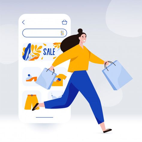 Premium Vector | Happy woman with bags run for shopping. online shop screen template. sale promotion and shopaholic, black friday concept illustration in flat style. Concert Doodle, Raksha Bandhan Greetings, Spot Illustration, Text Frame, Holiday Banner, Happy Woman, Concept Illustration, Marketing Images, Beautiful Greeting Cards