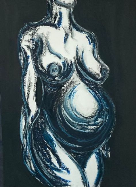 Nude Wall Art, Birth Art, Pregnancy Art, Ap Studio Art, Love Animation Wallpaper, Female Art Painting, Canvas Painting Designs, Beautiful Body, Body Positive