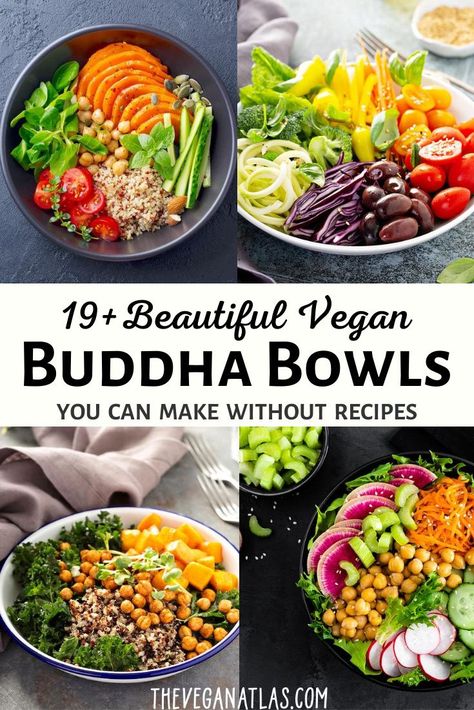 Buddha Bowl Ingredients, Easy Vegan Buddha Bowl, Bowl Recipes Vegan, Vegan Buddha Bowl Recipes, Vegan Buddha Bowls, Lacto Vegetarian, Buddha Bowl Recipes, Buddha Bowl Recipe, Nutritarian Diet