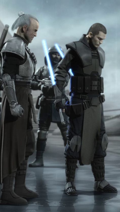 kota and starkiller Galen Marek, Star Wars Outfit, Jedi Armor, Jedi Cosplay, The Force Unleashed, Grey Jedi, Star Wars The Old Republic, Sabre Laser, Star Wars Character