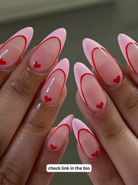 Red Acrylic Nails Chrome Nails Designs, Romantic Nails, Red Acrylic Nails, Summery Nails, Girly Acrylic Nails, Glow Nails, Red Nail, Pink Acrylic Nails, Minimalist Nails