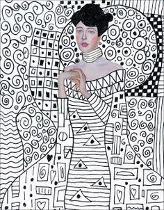 Art Klimt, Klimt Art, Art Projects For Kids, School Art Projects, Middle School Art, Art Lesson Plans, Camping Art, Drawing Tutorials, Art Classroom