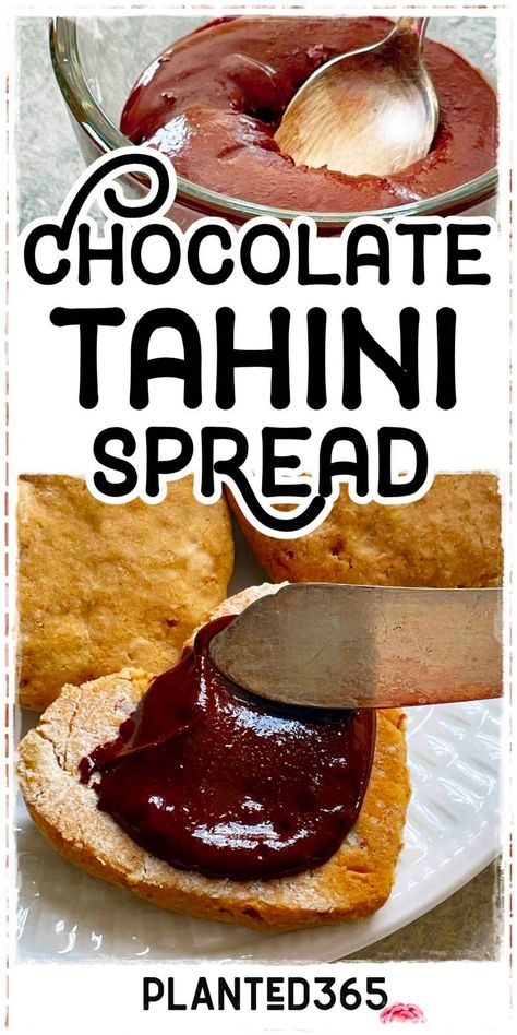 Chocolate Tahini Spread is creamy, rich, chocolatey, and so delicious. It’s a Mediterranean staple that I just discovered recently and decided to make for myself. Tahini Recipe Desserts, Tahini Dishes, Chocolate Tahini, Tahini Recipe, Gluten Free Vegan Recipes, Nut Recipes, Tahini Sauce, Awesome Recipes, Spread Recipes