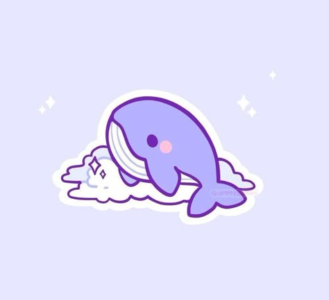 Drawing Stickers Ideas, Dibujos Soft Cute, Animal Cute Drawing, Sticker Ideas Cute, Cute Whale Drawing, Cute Stickers Ideas, Whale Kawaii, Cute Sticker Ideas, Cute Animals Drawings