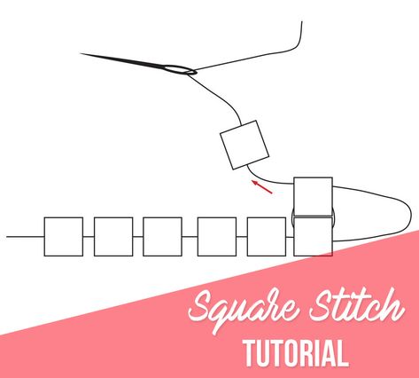 square stitch How To Square Stitch Seed Beads, Square Stitch Beading Tutorial, Square Stitch Beading Patterns Free, Square Stitch Beading Patterns, Seed Bead Tutorial For Beginners, Square Stitch Beading, Earring Tips, Beaded Weaving, Stitch Step By Step