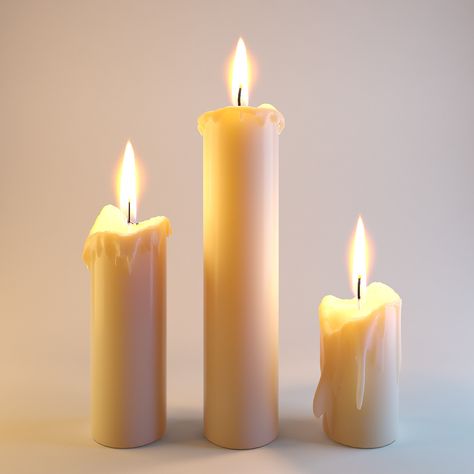 Candles Reference, Candle Reference Photo, Candle Drawing Reference, Melting Reference, Candle Reference, 3d Candles, Candles Melting, 3d Candle, Candles Melted