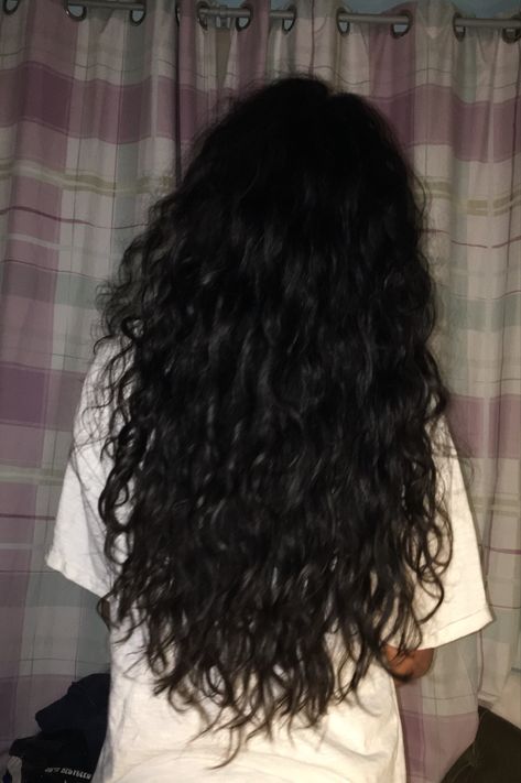 Jet Black Hair Wavy, Black Messy Hair Aesthetic, Long Black Curly Hair Aesthetic Faceless, Long Dark Black Hair, Jet Black Curly Hair Natural, Black Natural Wavy Hair, Long Black Messy Hair, Black Curls Aesthetic, Long Black Wavy Hair Aesthetic