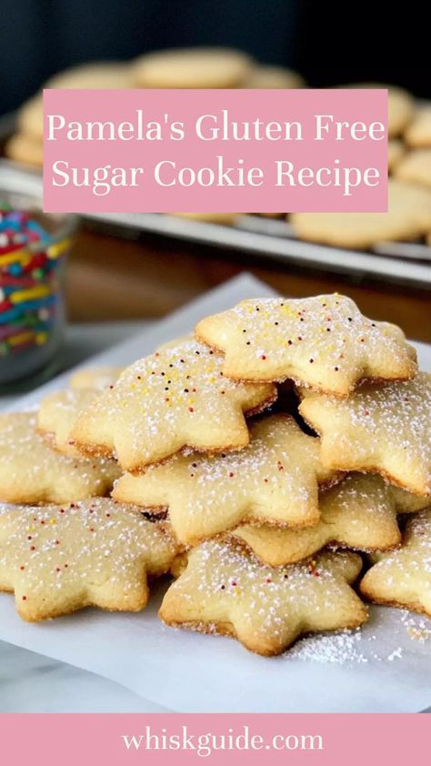 Pamela’s Gluten Free Sugar Cookie Recipe – Whisk Guide Gf Sugar Cookie Recipe, Gluten Free Sugar Cookie Recipe, Gluten Free Sugar Cookies Recipe, Gluten Free Sugar Cookies, Sugar Cookie Recipe, Cookie Flavors, Sweet Cookies, Gluten Free Sugar Free, Gluten Free Treats