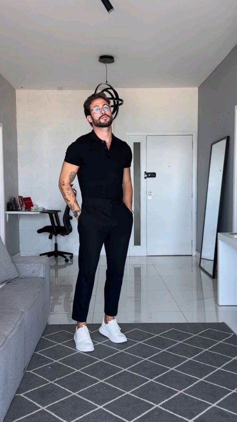 Mens Dressed Up Outfit, Black Party Outfit Men, Outfit Hombre Aesthetic, Outfits Aesthetic Hombre, Party Outfit Men, Black Outfit Men, Smart Casual Menswear, Classy Outfits Men, Mens Summer Outfits