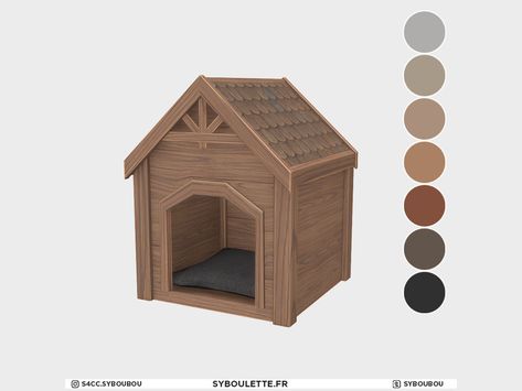 Sims 4 Cc Four Poster Bed, Sims 4 Pet House, Sims 4 Cc Pet Clutter, Dog House Sims 4, Sims 4 Cc Dog House, Sims 4 Animal Shelter, Sims 4 Cc For Pets, Sims 4 Cc Dog Stuff, Sims 4 Pet Cc Furniture