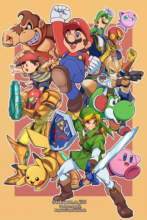 Super Smash Bros Characters, Nintendo Super Smash Bros, Nintendo Fan Art, Super Mario Art, Nintendo Art, Mario Art, Smash Brothers, Super Smash Brothers, Dope Cartoon Art